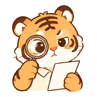 阿多拿着放大镜看简历